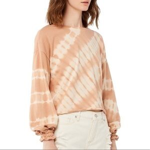 Beige Tie Dye Top